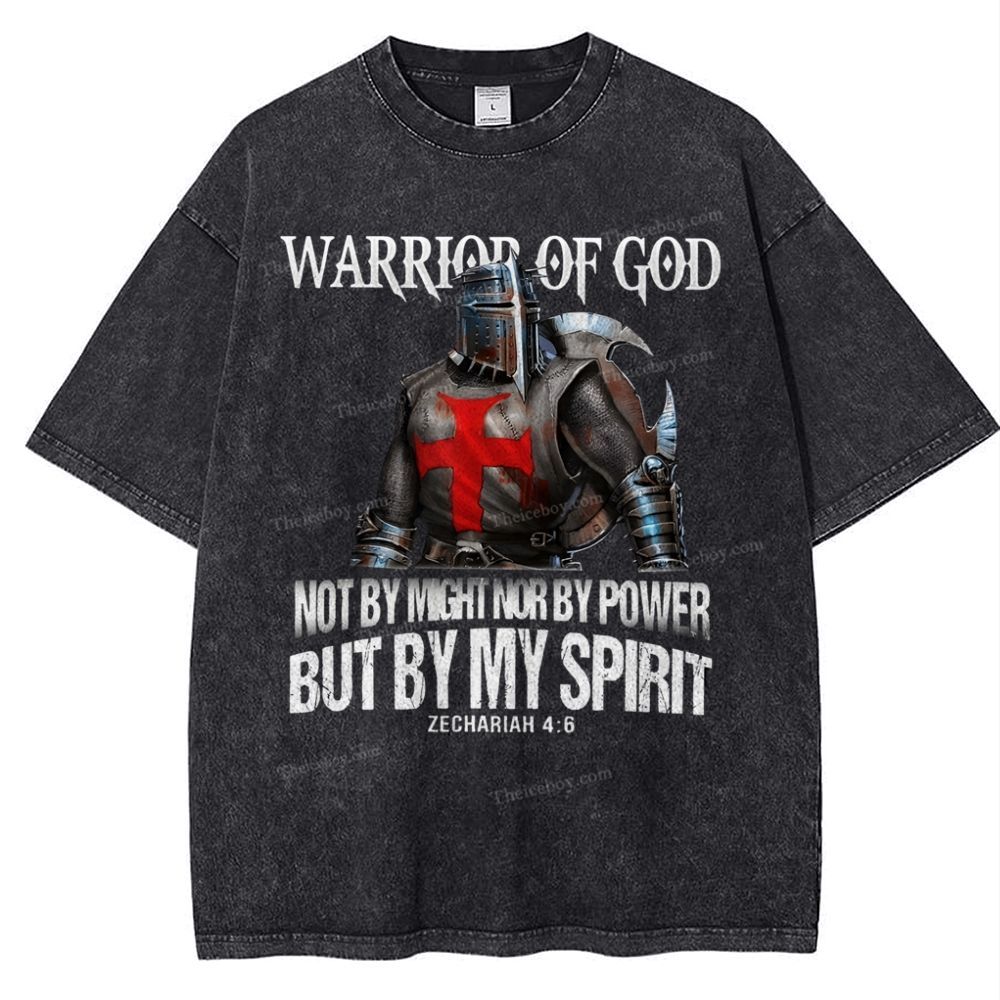 Warrior Of God Snowflake Vintage Washed T-Shirt