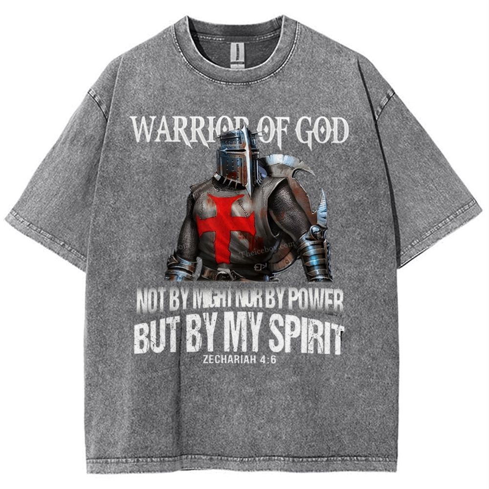 Warrior Of God Snowflake Vintage Washed T-Shirt