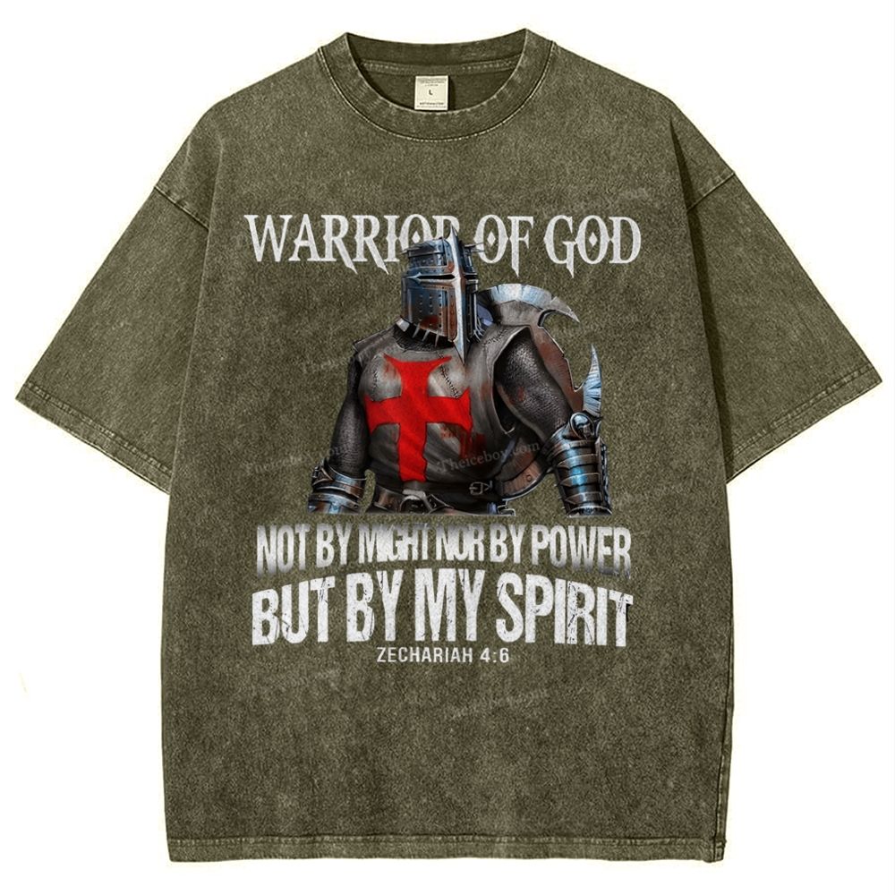 Warrior Of God Snowflake Vintage Washed T-Shirt