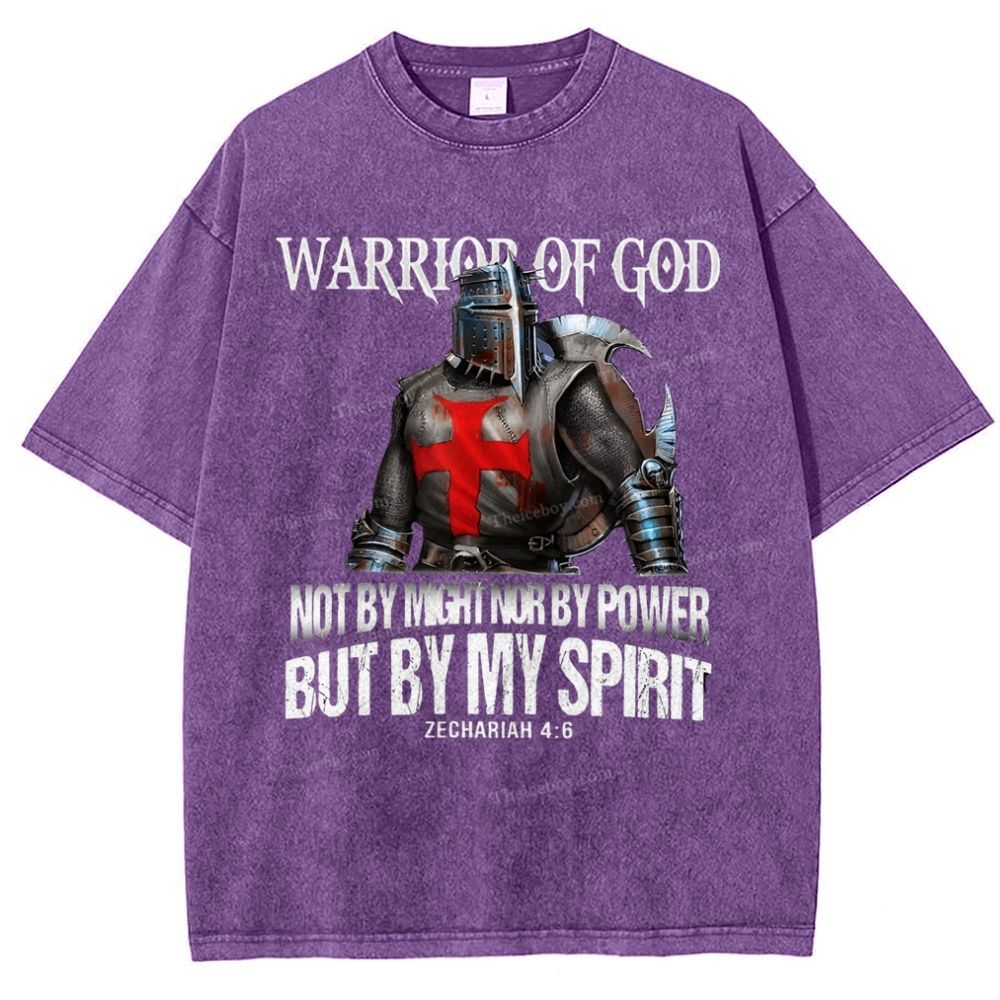 Warrior Of God Snowflake Vintage Washed T-Shirt