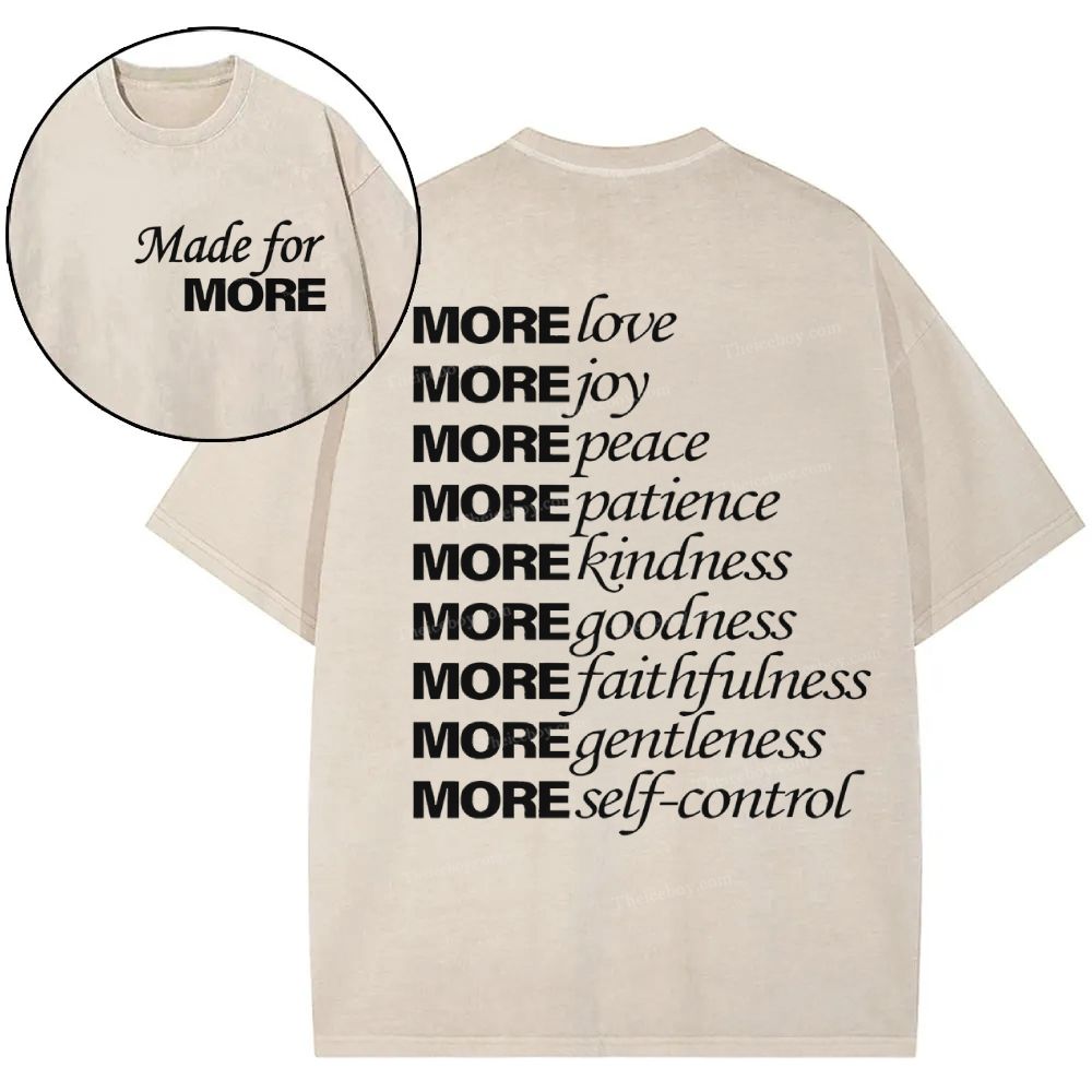 Made For More Christian Snowflake Vintage Washed T-Shirt