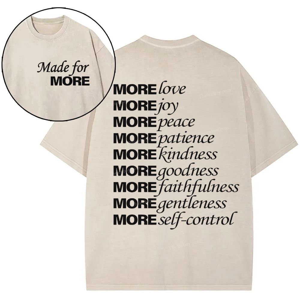 Made For More Christian Snowflake Vintage Washed T-Shirt