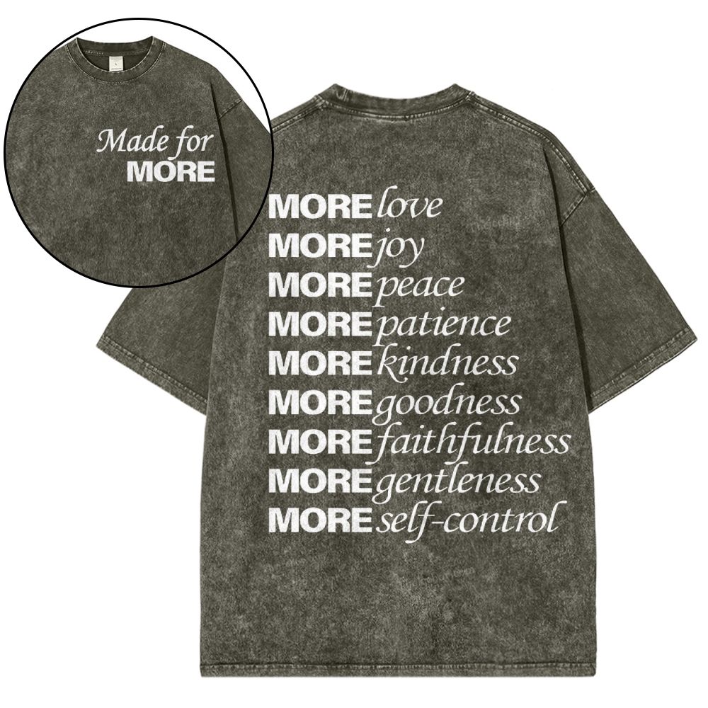 Made For More Christian Snowflake Vintage Washed T-Shirt