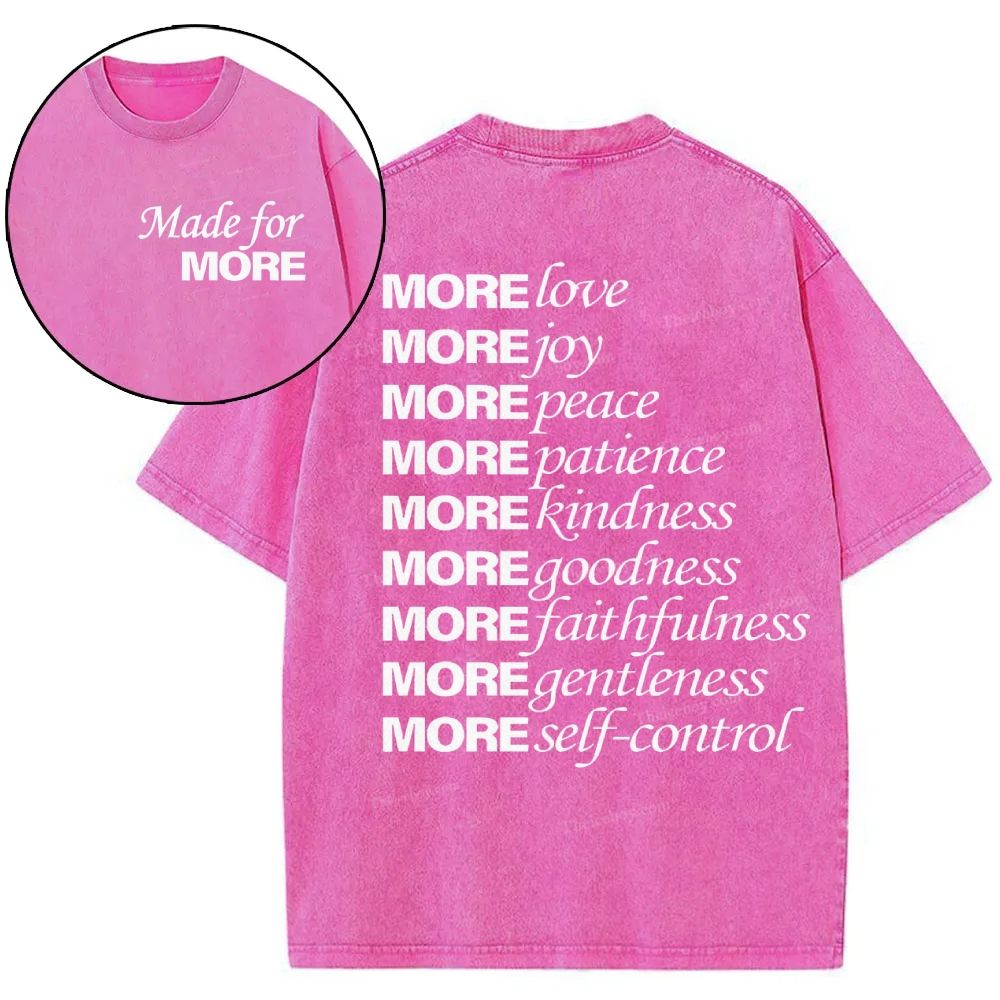 Made For More Christian Snowflake Vintage Washed T-Shirt