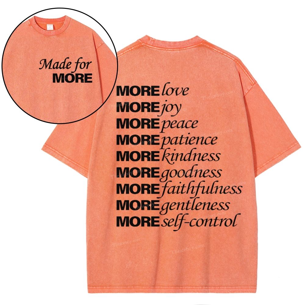 Made For More Christian Snowflake Vintage Washed T-Shirt