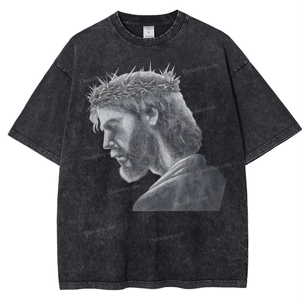 Jesus Snowflake Vintage Washed T-Shirt