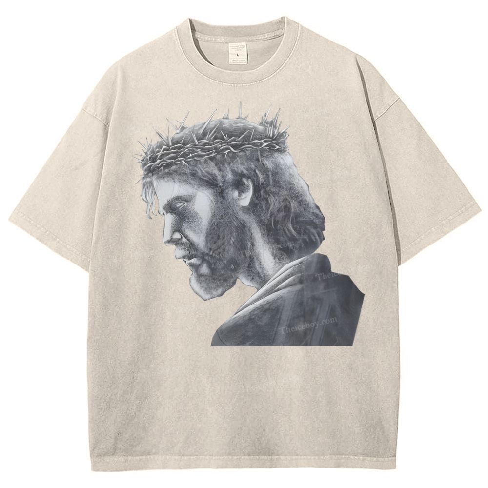 Jesus Snowflake Vintage Washed T-Shirt