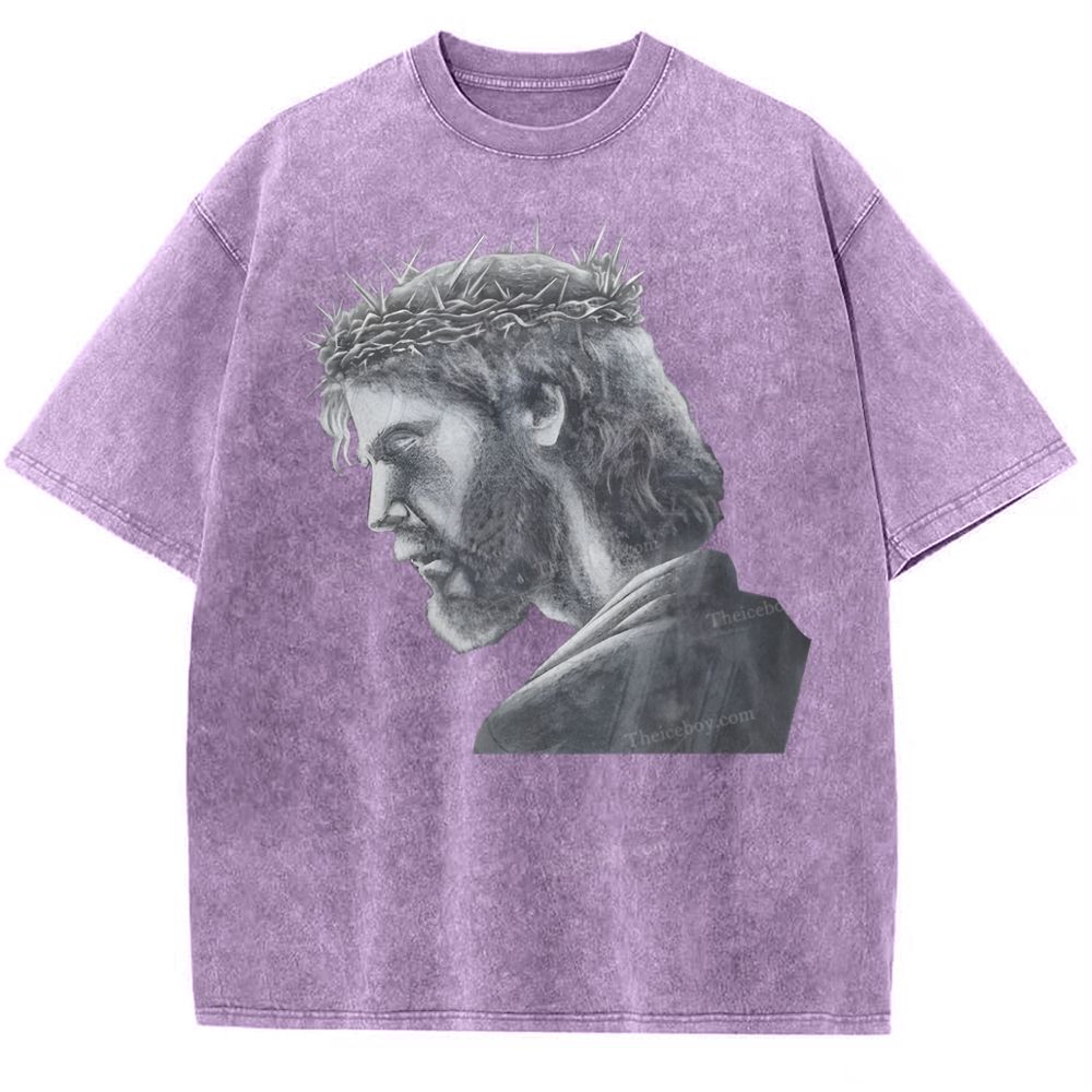 Jesus Snowflake Vintage Washed T-Shirt