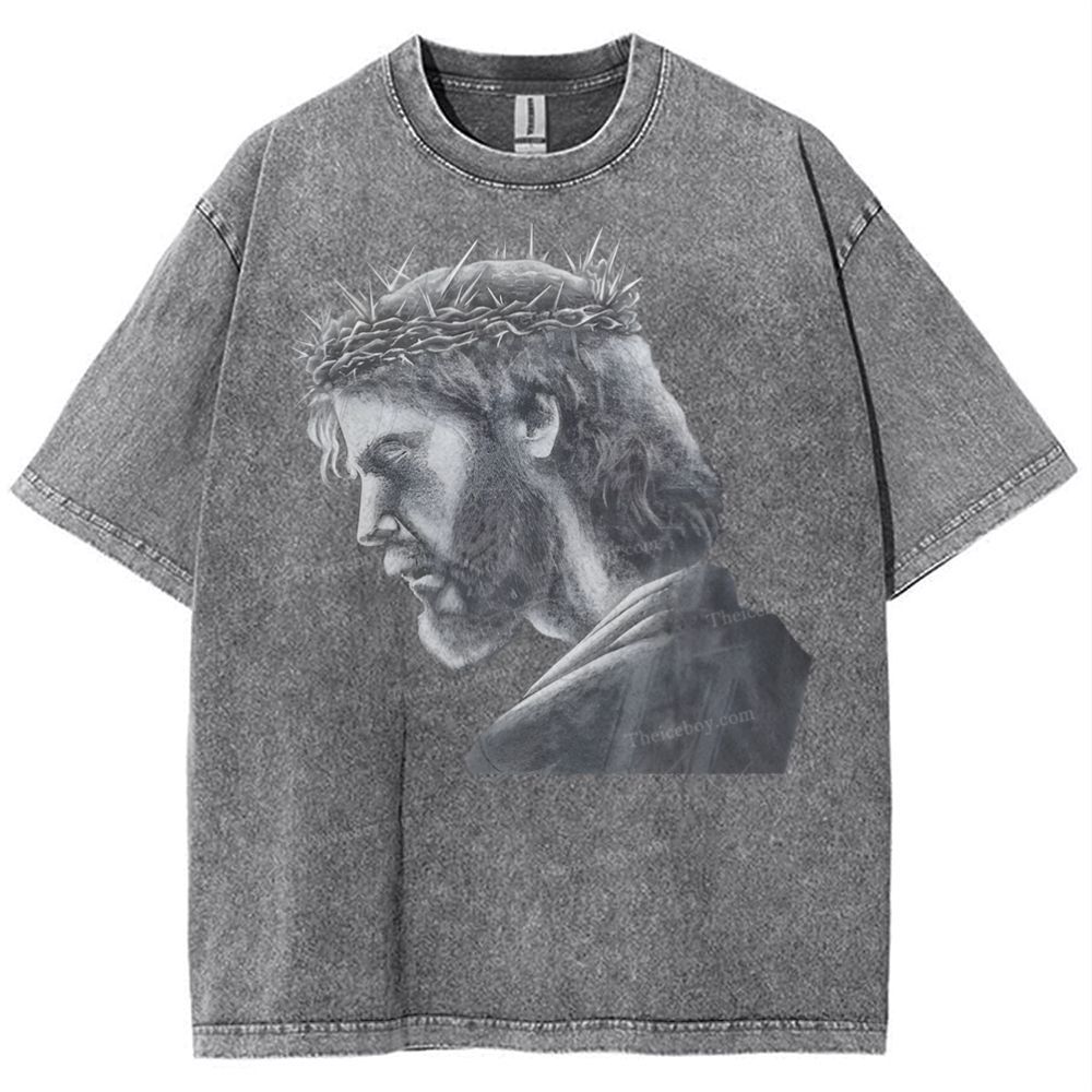 Jesus Snowflake Vintage Washed T-Shirt