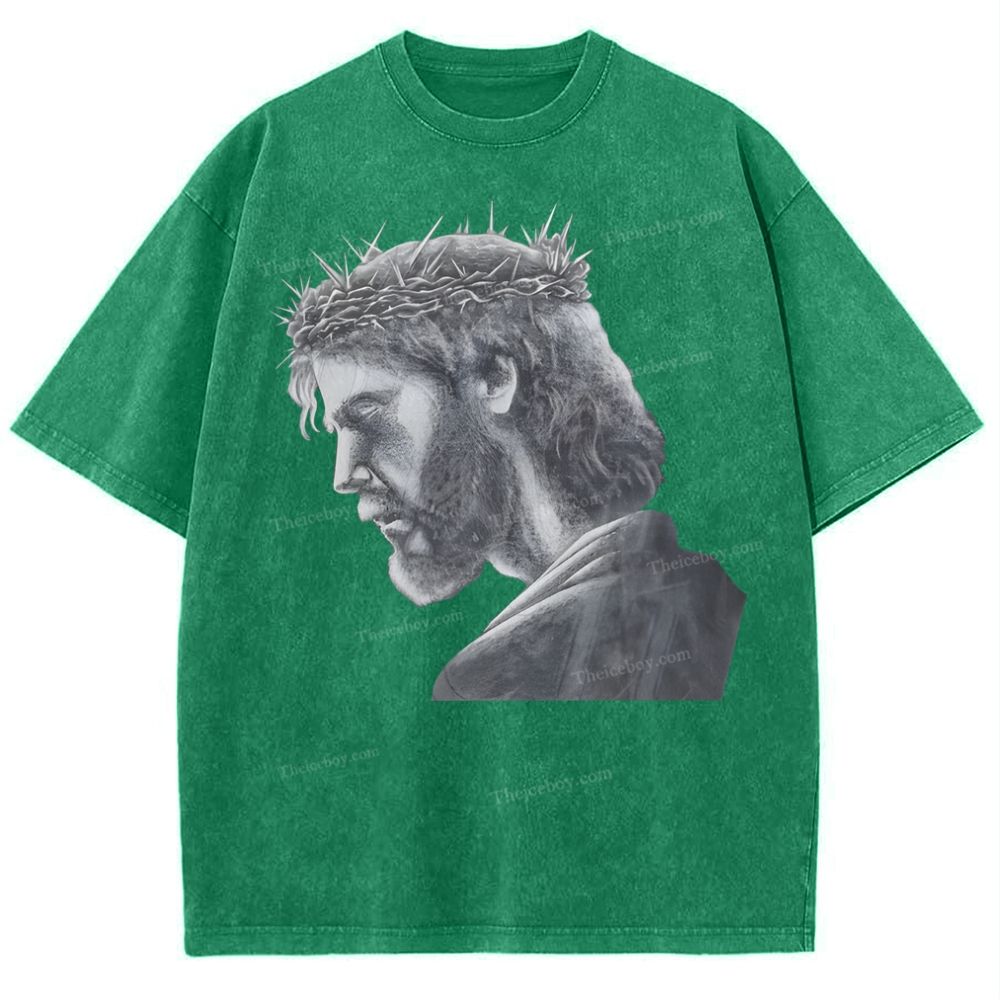 Jesus Snowflake Vintage Washed T-Shirt