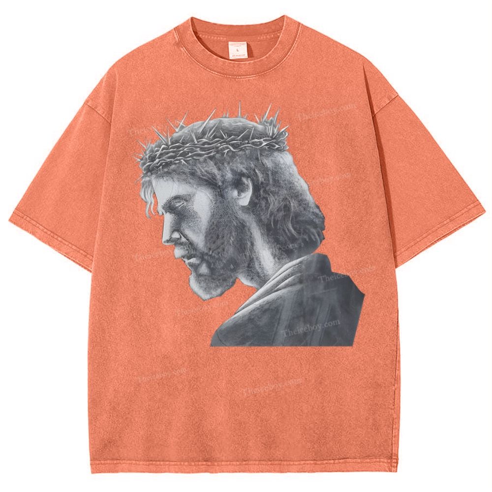 Jesus Snowflake Vintage Washed T-Shirt