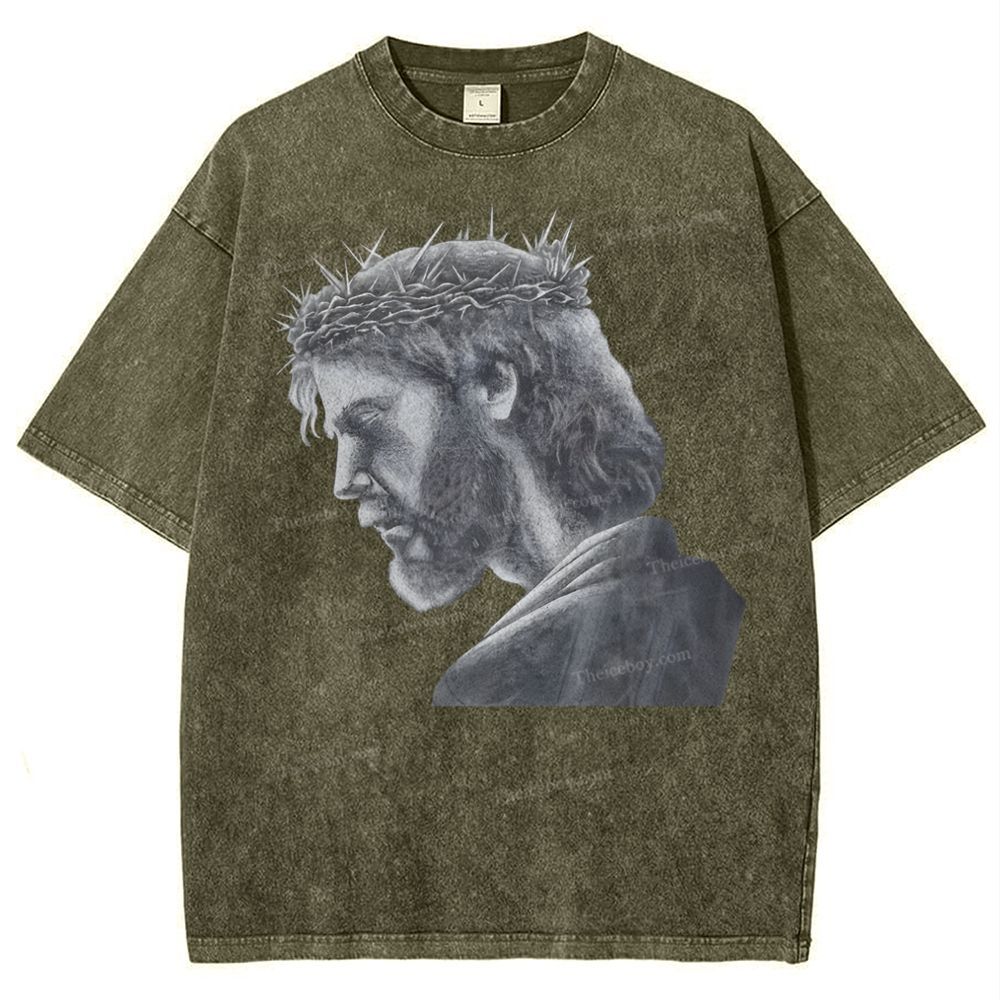 Jesus Snowflake Vintage Washed T-Shirt
