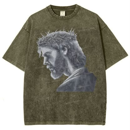Jesus Snowflake Vintage Washed T-Shirt