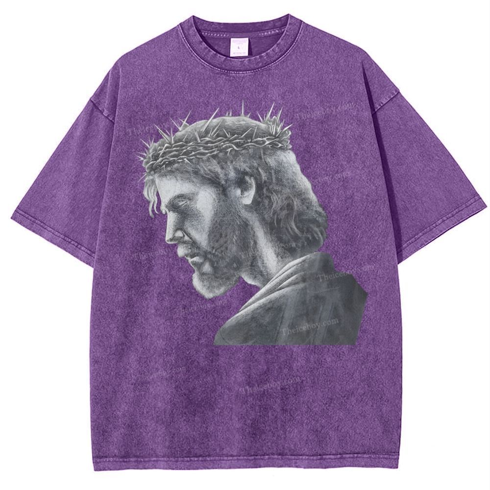 Jesus Snowflake Vintage Washed T-Shirt
