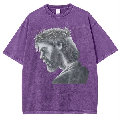 Jesus Snowflake Vintage Washed T-Shirt