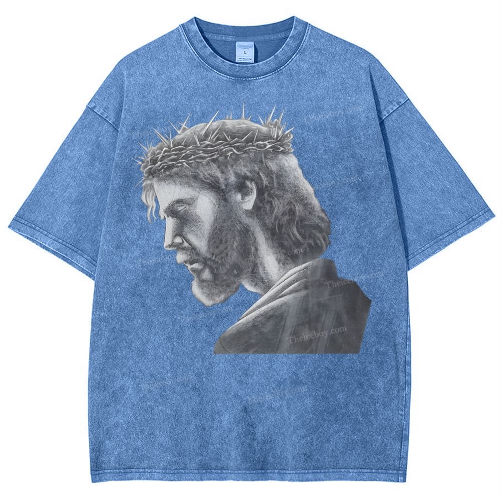 Jesus Snowflake Vintage Washed T-Shirt