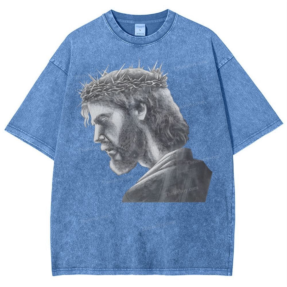 Jesus Snowflake Vintage Washed T-Shirt