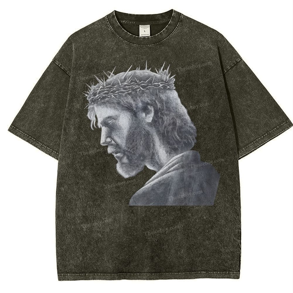 Jesus Snowflake Vintage Washed T-Shirt
