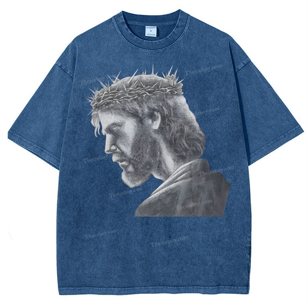 Jesus Snowflake Vintage Washed T-Shirt