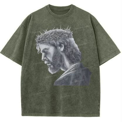 Jesus Snowflake Vintage Washed T-Shirt