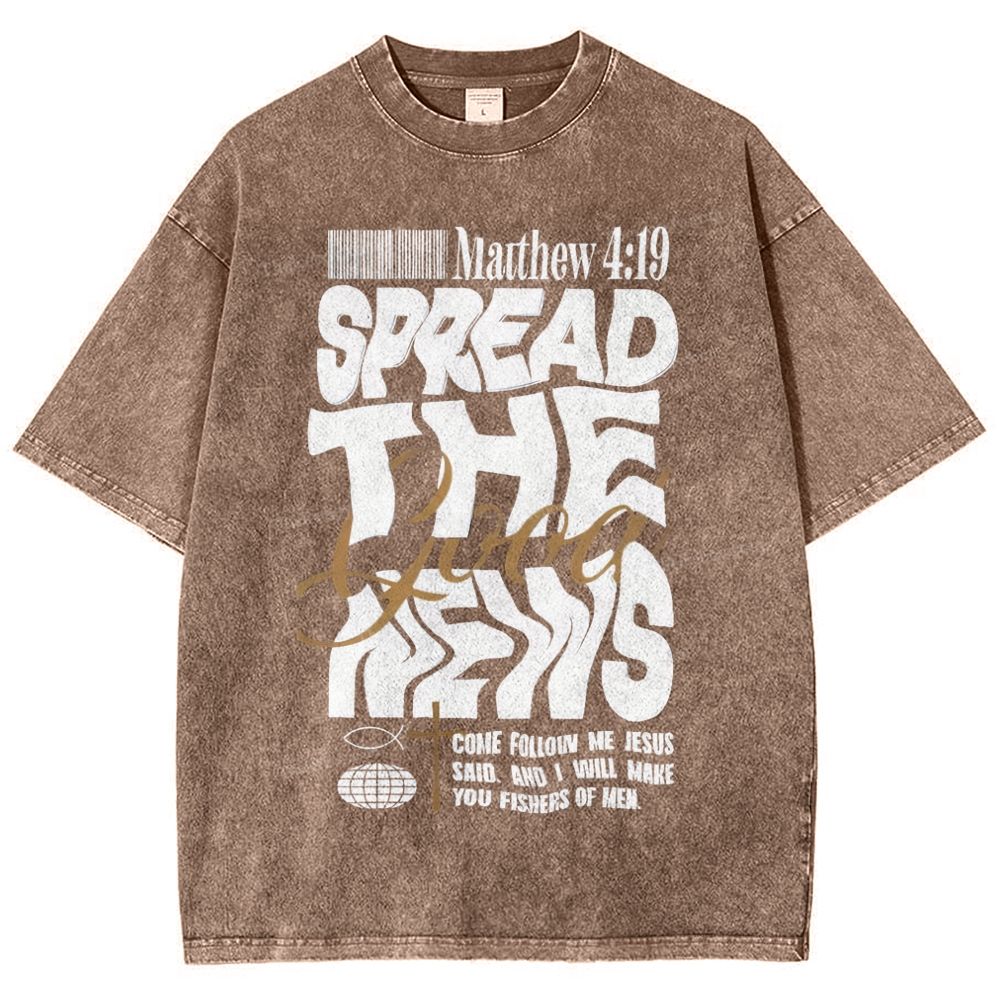 Spread The News Snowflake Vintage Washed T-Shirt