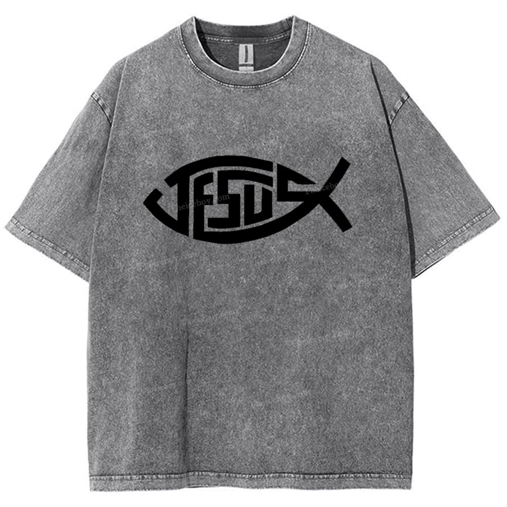 Jesus Snowflake Vintage Washed T-Shirt