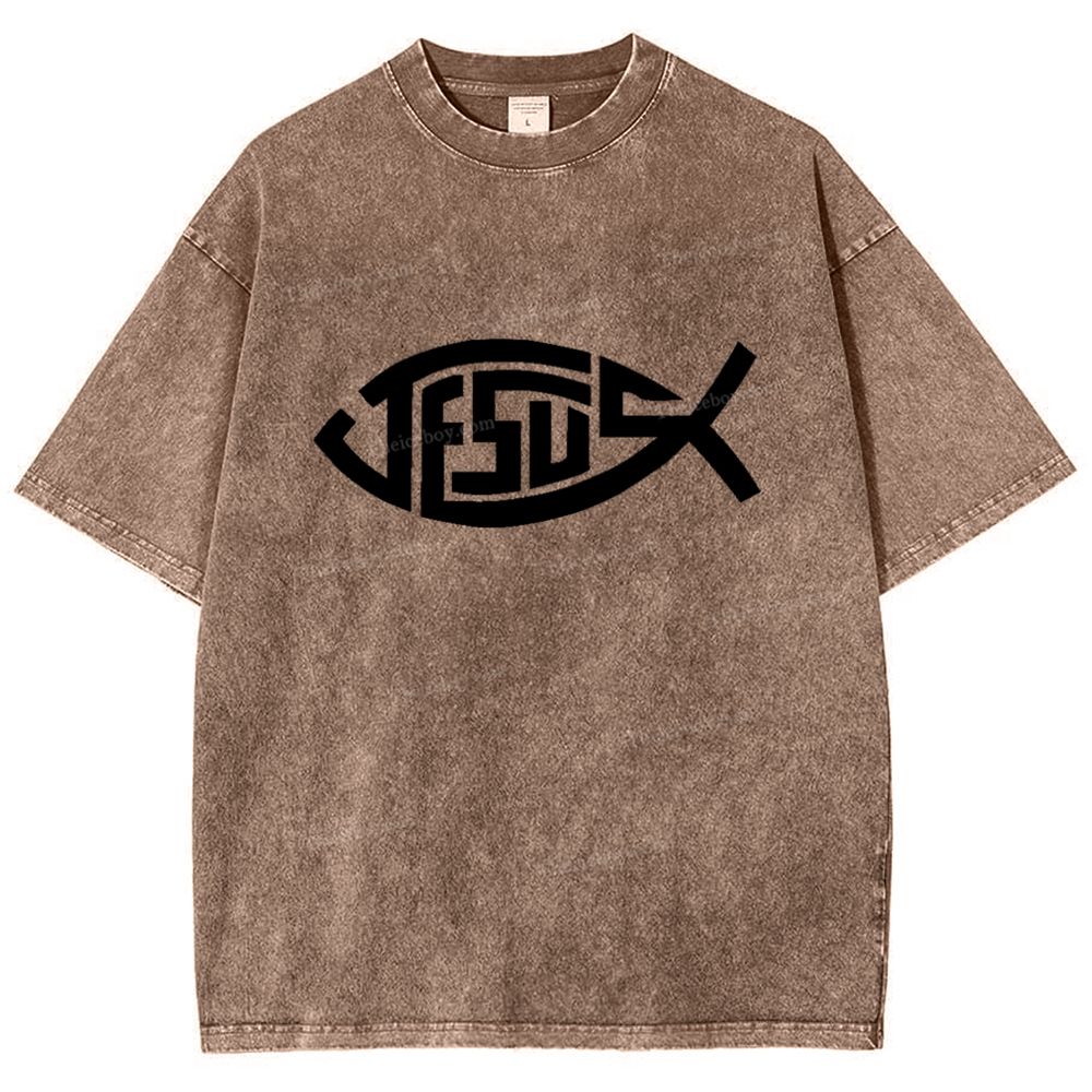 Jesus Snowflake Vintage Washed T-Shirt