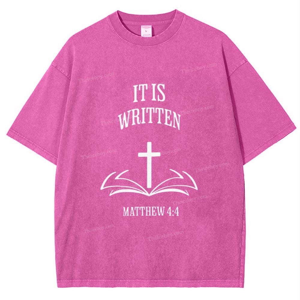 It Is Written Snowflake Vintage Washed T-Shirt