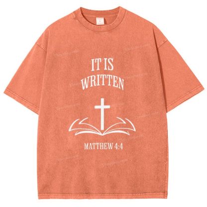 It Is Written Snowflake Vintage Washed T-Shirt