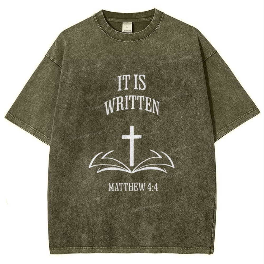 It Is Written Snowflake Vintage Washed T-Shirt