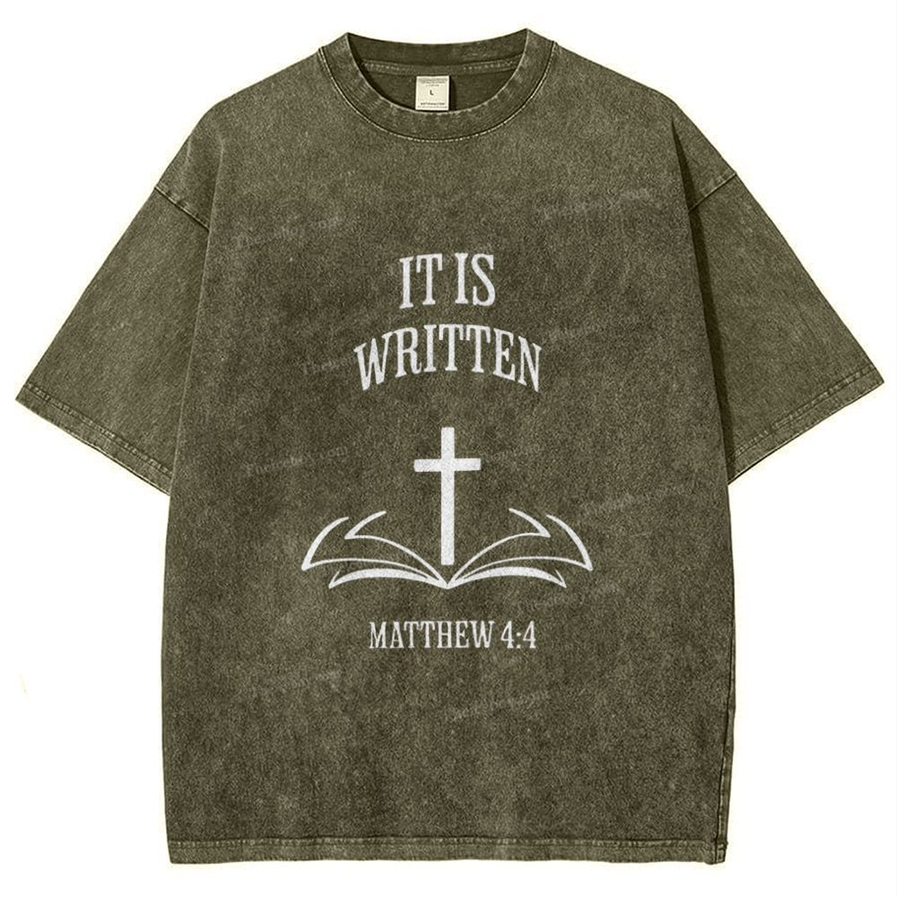 It Is Written Snowflake Vintage Washed T-Shirt