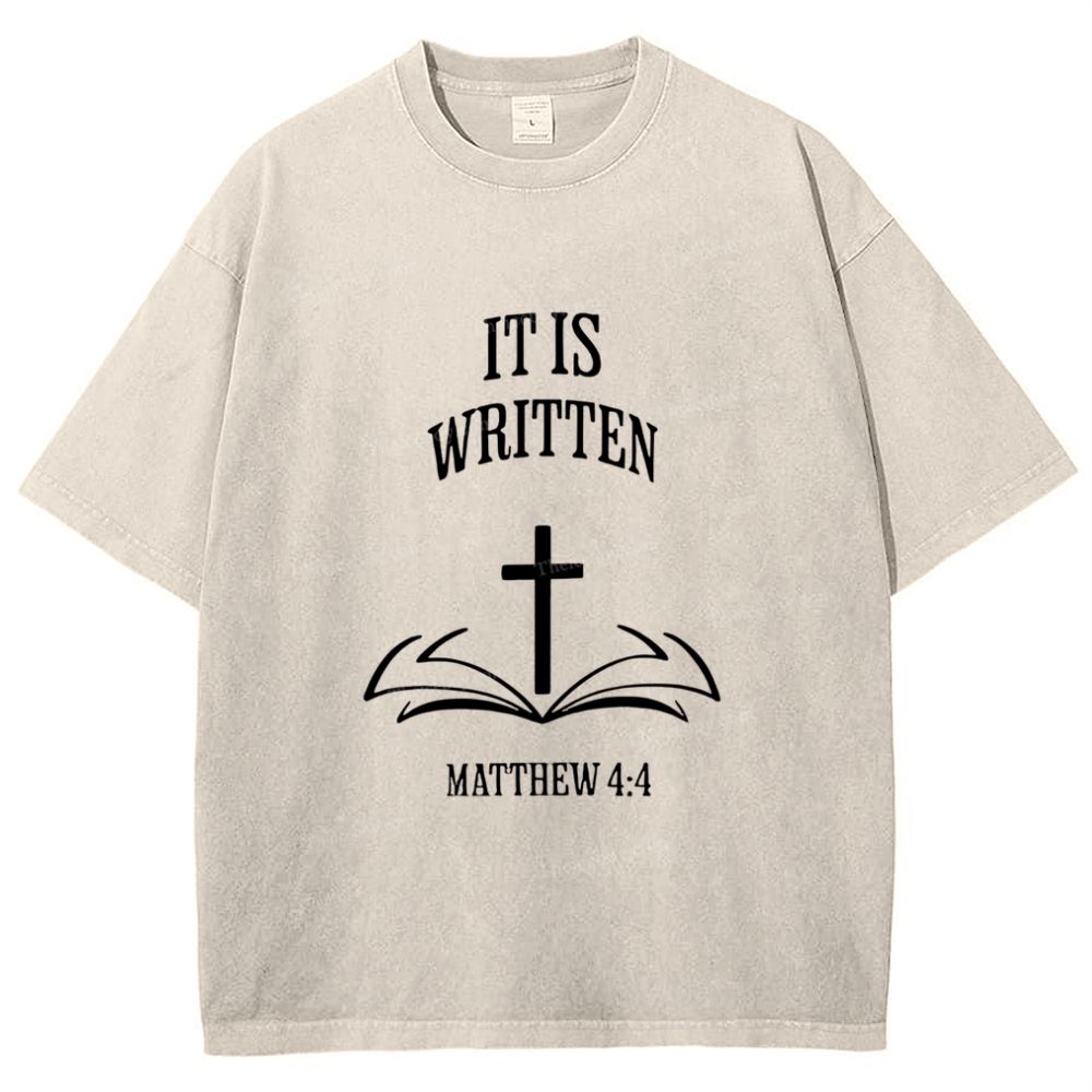 It Is Written Snowflake Vintage Washed T-Shirt