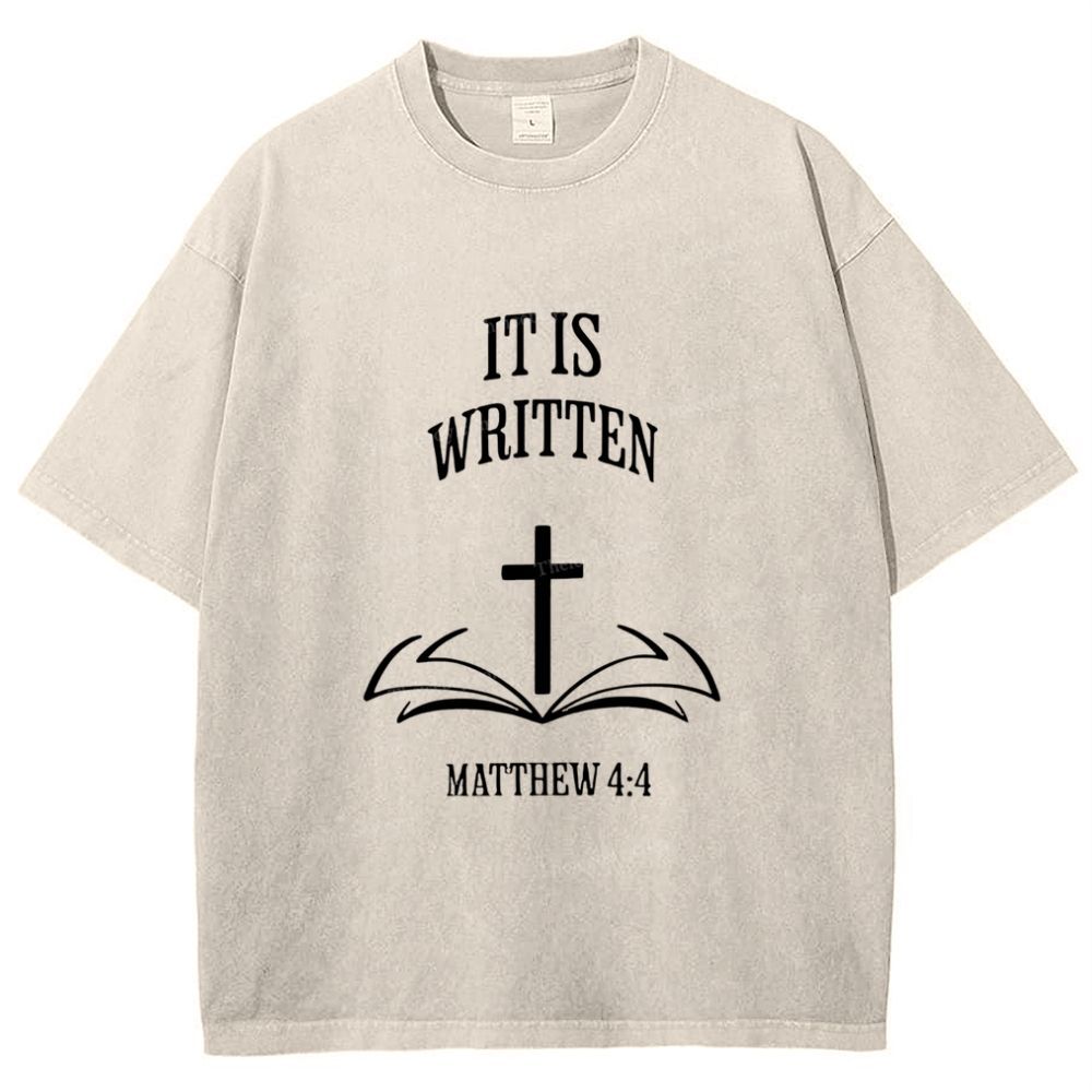 It Is Written Snowflake Vintage Washed T-Shirt