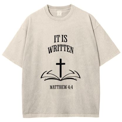 It Is Written Snowflake Vintage Washed T-Shirt