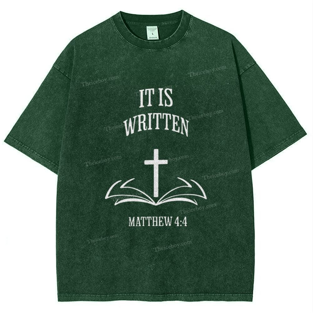 It Is Written Snowflake Vintage Washed T-Shirt