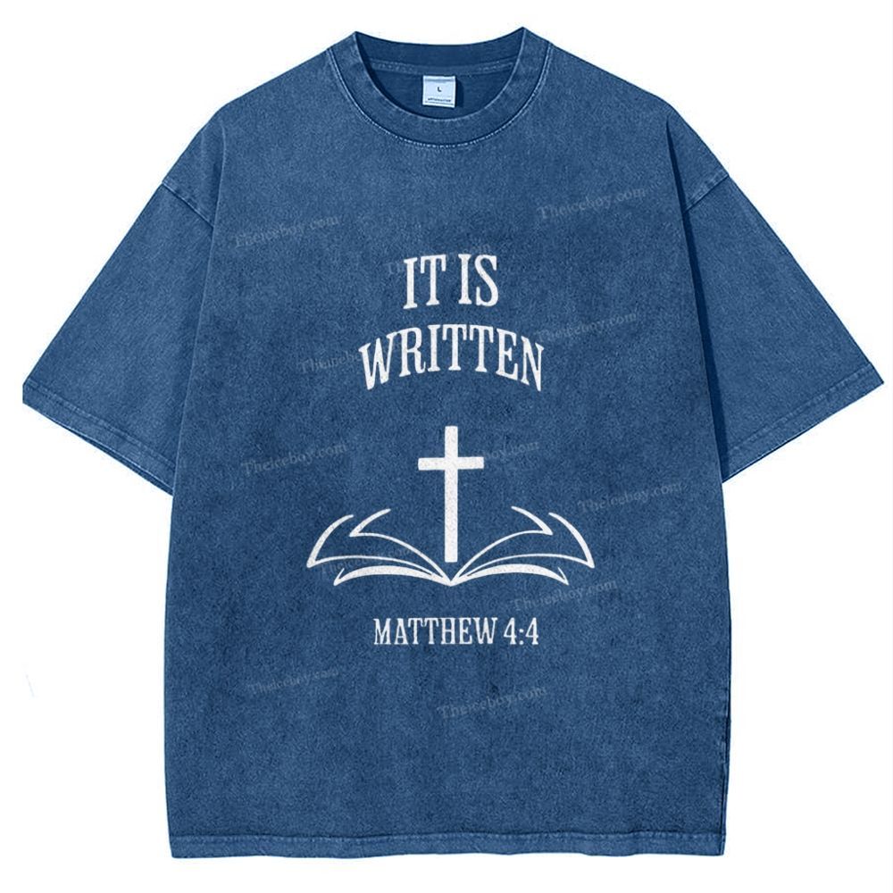 It Is Written Snowflake Vintage Washed T-Shirt