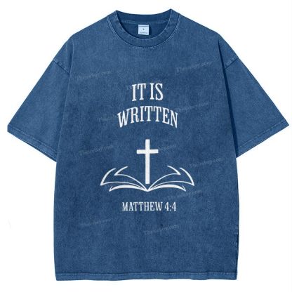 It Is Written Snowflake Vintage Washed T-Shirt