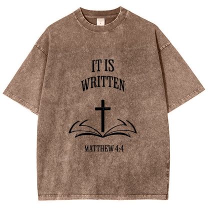 It Is Written Snowflake Vintage Washed T-Shirt