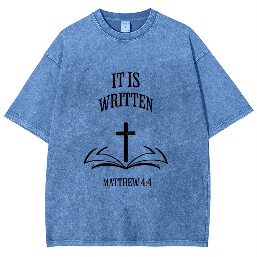 It Is Written Snowflake Vintage Washed T-Shirt