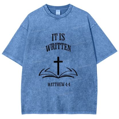 It Is Written Snowflake Vintage Washed T-Shirt