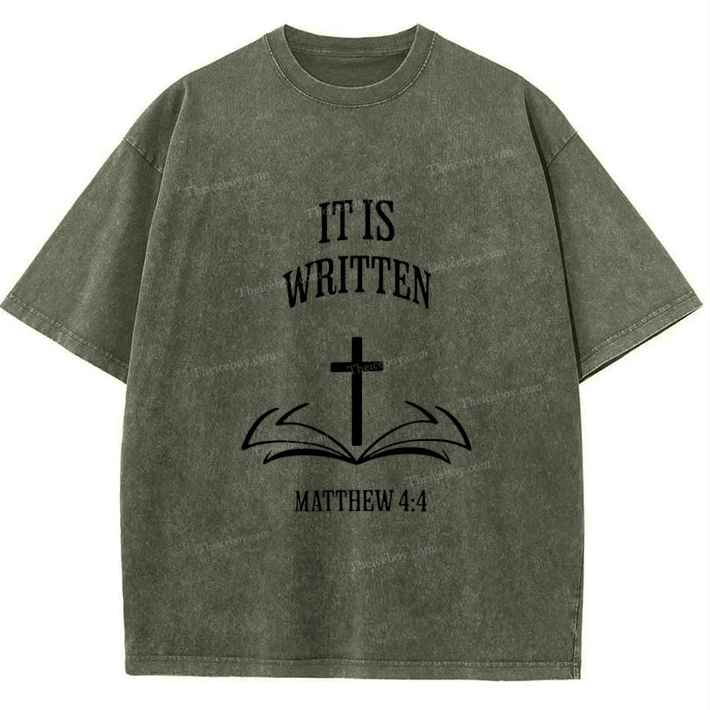 It Is Written Snowflake Vintage Washed T-Shirt