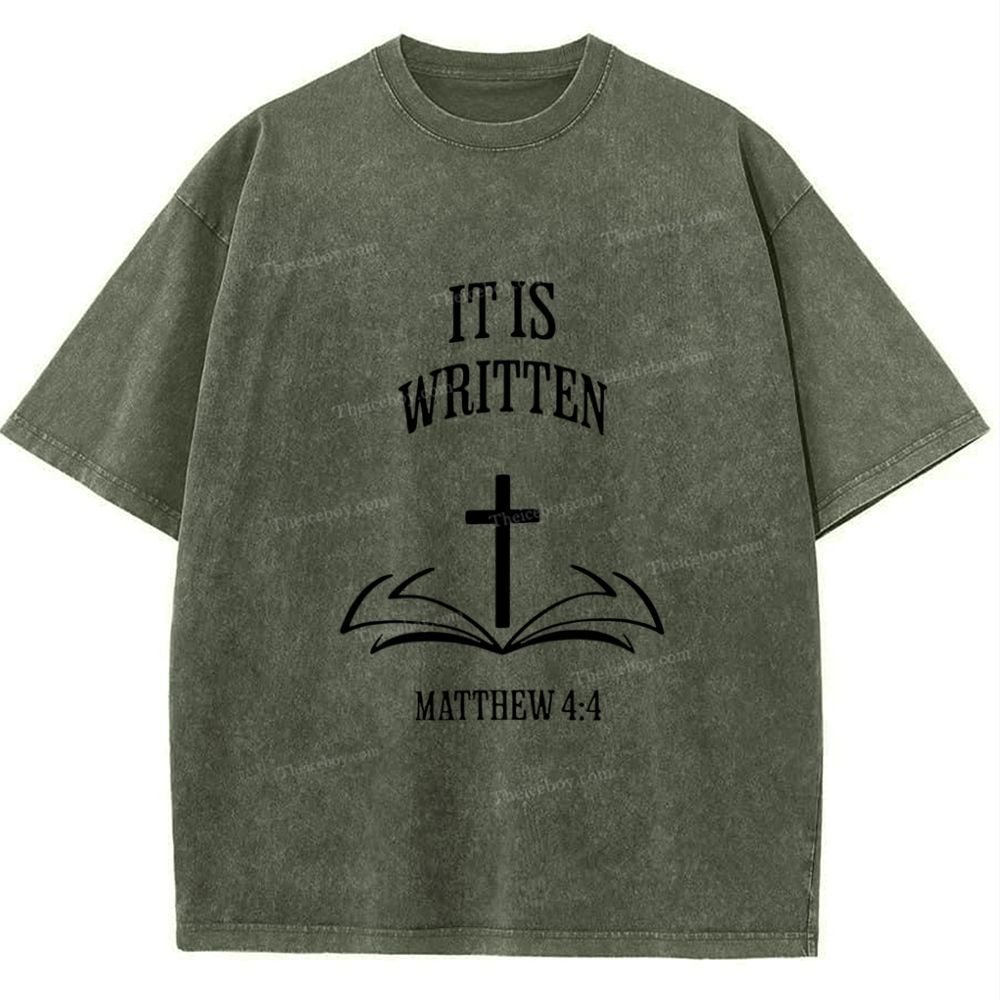 It Is Written Snowflake Vintage Washed T-Shirt