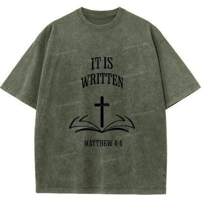 It Is Written Snowflake Vintage Washed T-Shirt