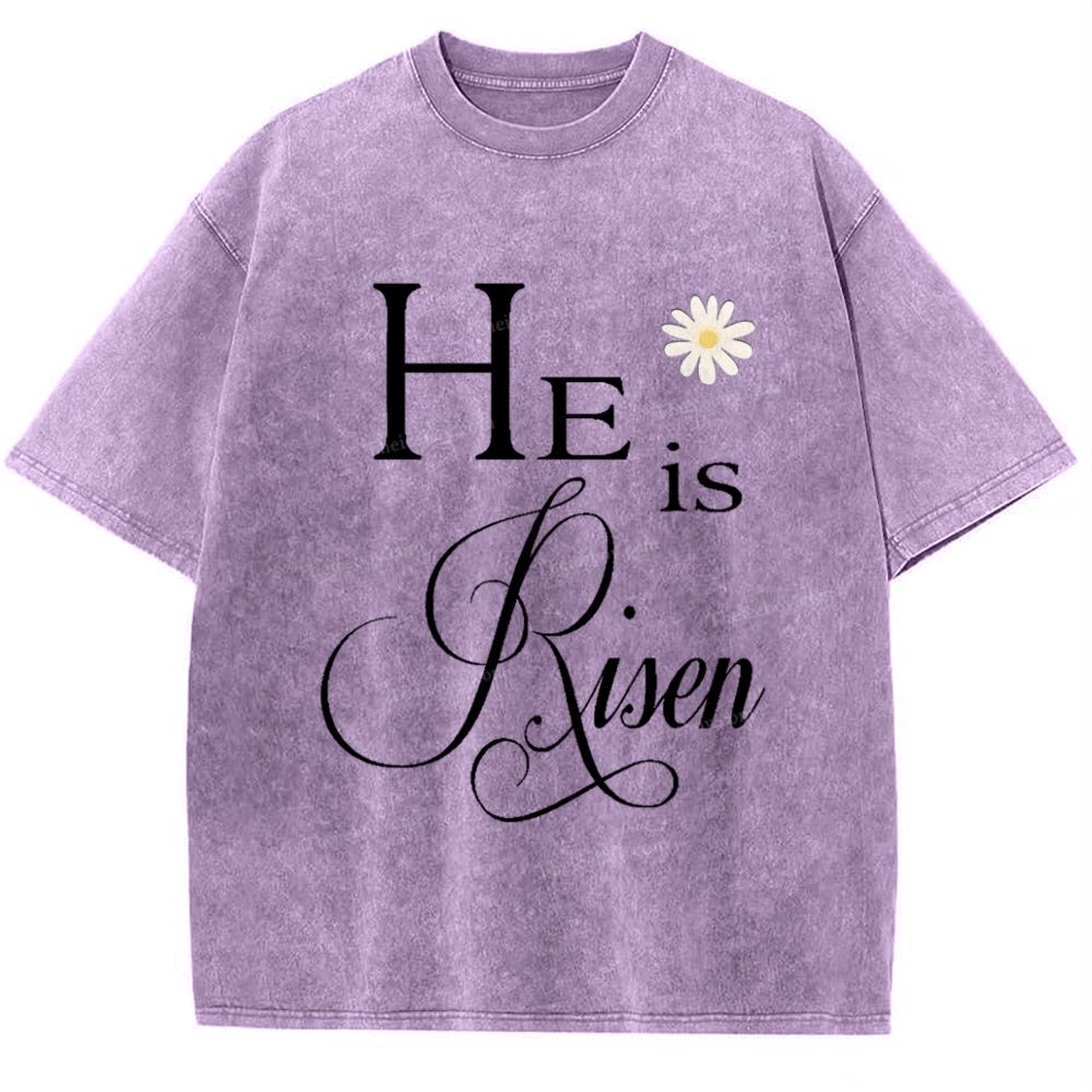He Is Risen Snowflake Vintage Washed T-Shirt