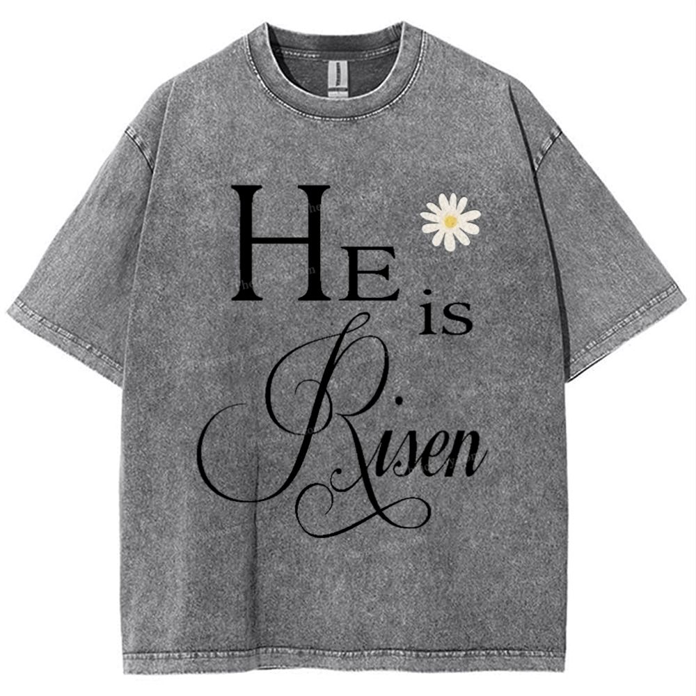 He Is Risen Snowflake Vintage Washed T-Shirt
