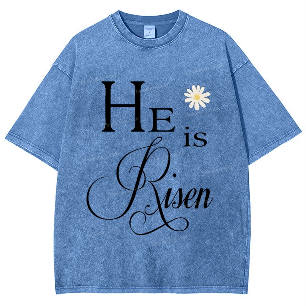 He Is Risen Snowflake Vintage Washed T-Shirt