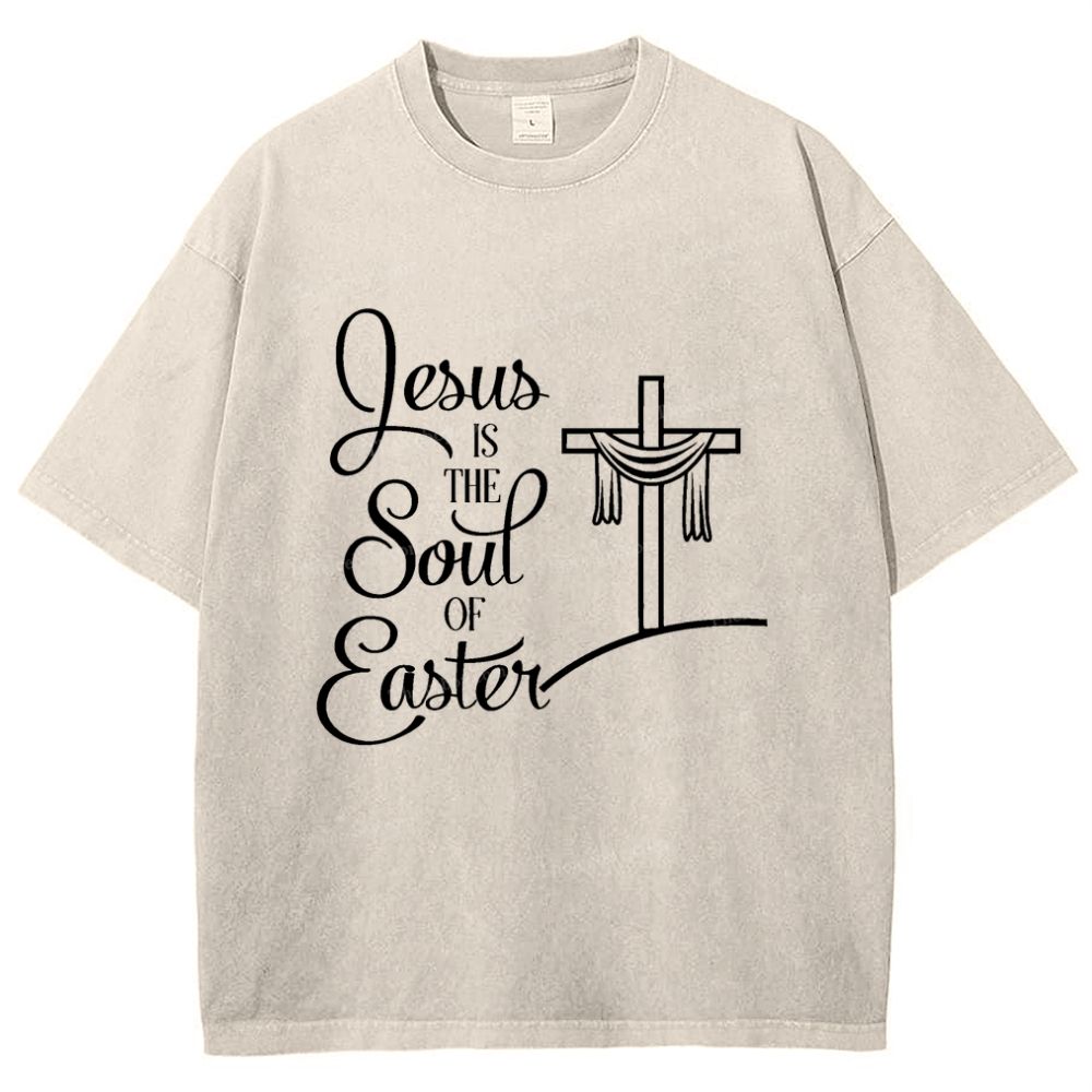 Jesus Is The South Of Baste Snowflake Vintage Washed T-Shirt