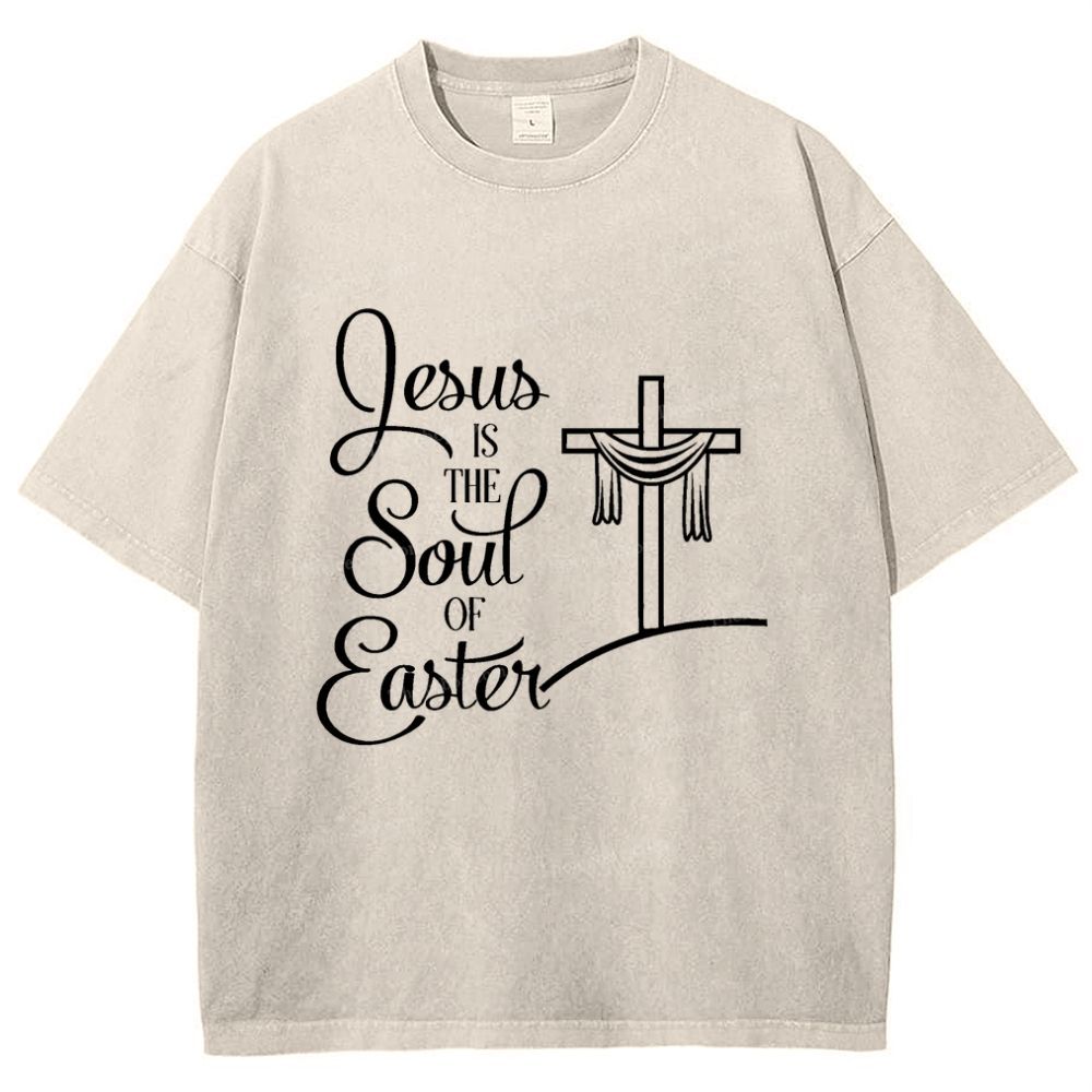 Jesus Is The South Of Baste Snowflake Vintage Washed T-Shirt