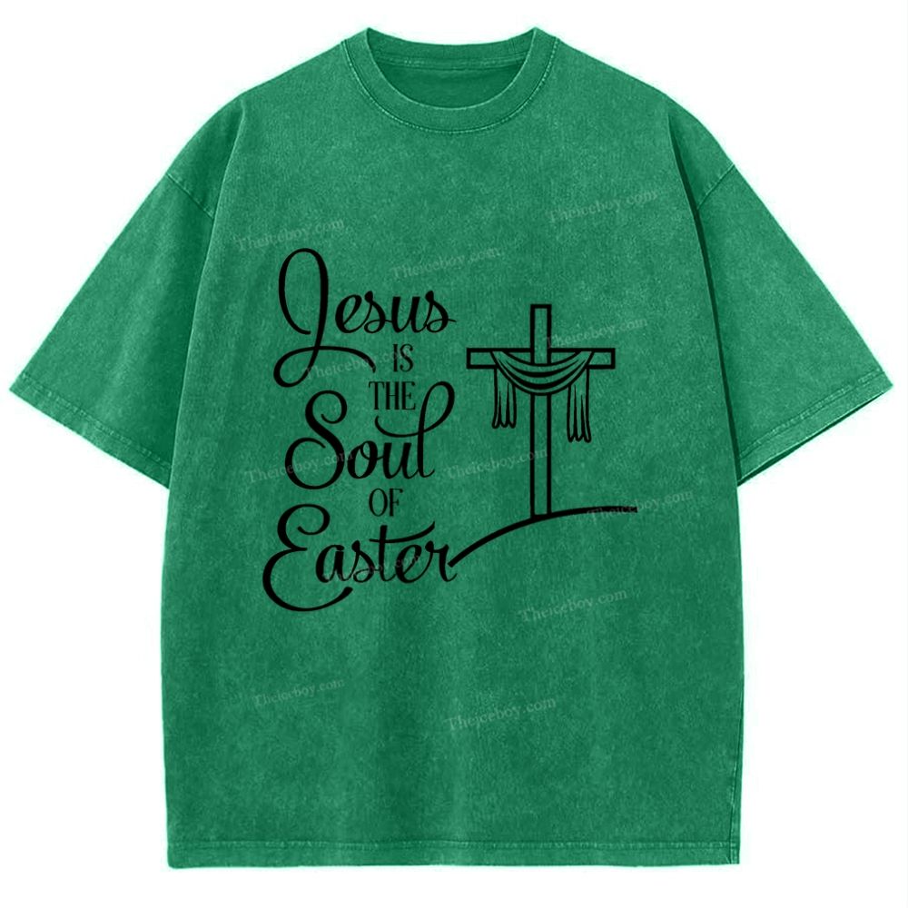 Jesus Is The South Of Baste Snowflake Vintage Washed T-Shirt