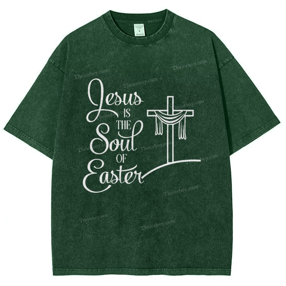 Jesus Is The South Of Baste Snowflake Vintage Washed T-Shirt